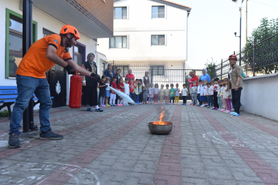 Yıldırım’da minik itfaiyeciler göz kamaştırdı