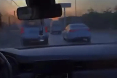 Bursa'da trafiği tehlikeye attı, o anları kayda aldırıp paylaştı