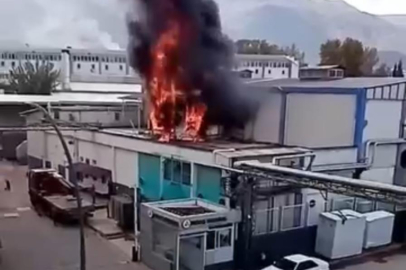 Bursa’da korkutan fabrika yangını