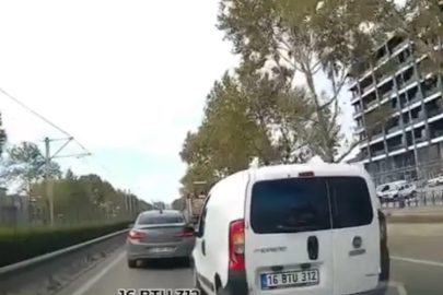 Bursa'da makas atan sürücü faciadan döndü