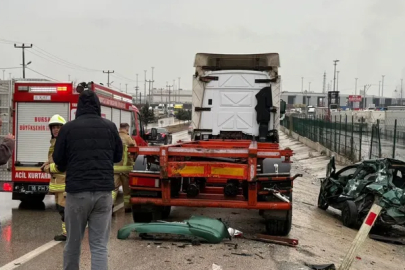 Gemlik’te kaygan yolda kontrol kaybı: Sürücü ağır yaralı