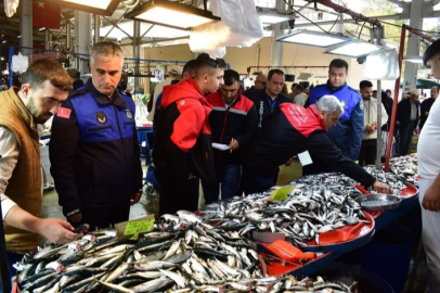 Yenişehir’de balık pazarı’na sıkı denetim