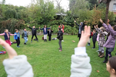 Minik kaşifler Leylek Göl Evi'nde