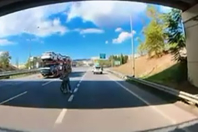 Bursa'da bu sefer de tersten bisiklet geldi