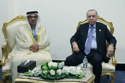 Erdoğan, BAE Devlet Başkan Yardımcısı Al Nahyan ile görüştü