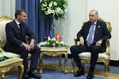 Erdoğan, Fransa Cumhurbaşkanı Macron ile görüştü