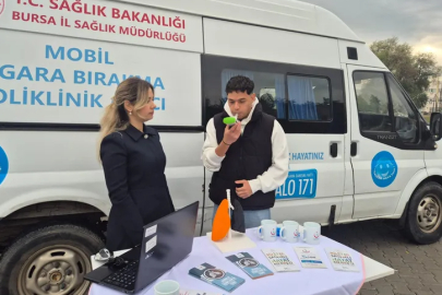 Bursa’da 'Mobil Sigara Bırakma Poliklinikleri' hizmete başladı