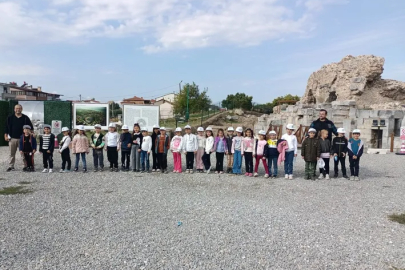 Minik kaşifler iş başında: İznik’te tarihe yolculuk