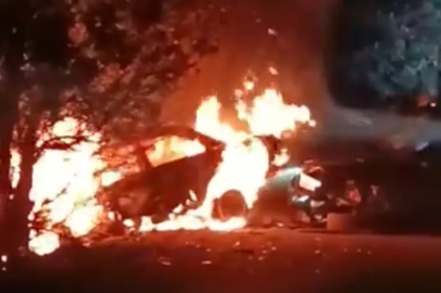 Nilüfer’de feci kaza: Alevler ormana sıçradı, sürücü kaçtı