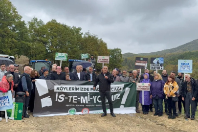 Bursa’da maden ocağına karşı eylem: Toprağımıza sahip çıkacağız