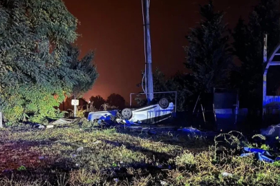 Bursa’da kaygan yol kazaya neden oldu: 2 kişi yaralandı