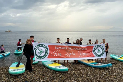 Mudanya’da öğrenciler SUP ile denge ve özgüven geliştirdi