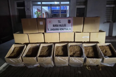 Bursa’da 750 kilogram kaçak tütün ele geçirildi