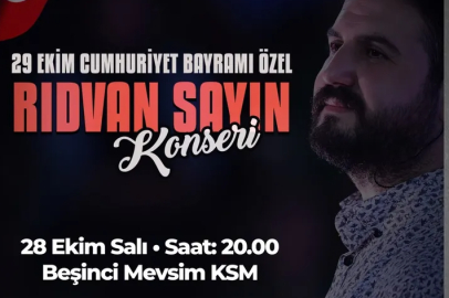 İnegöl’de Cumhuriyet coşkusu: Rıdvan Sayın’dan özel konser