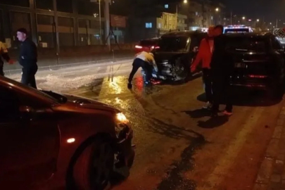 Bursa'da direksiyon hakimiyetini kaybedince zincirleme kazaya neden oldu