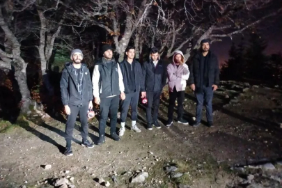 Uludağ'da ormanda mahsur kalan 6 kişiden iyi haber geldi