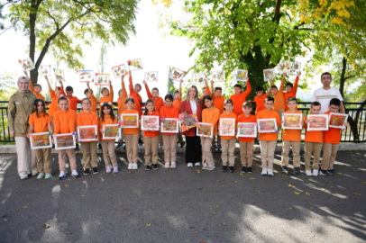 Dökülen yapraklar Osmangazi’de sanata dönüştü