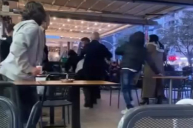 Bursa'da gençlerin meydan muhaberesi kamerada