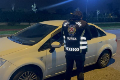 Bursa'da sivil ekiplerden gece denetimi