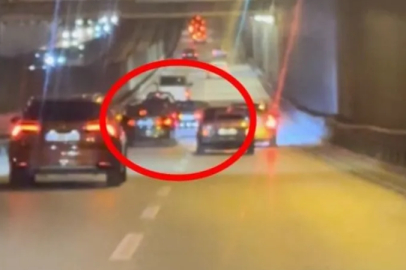 Bursa'da trafikte makas atan araçlar kamerada