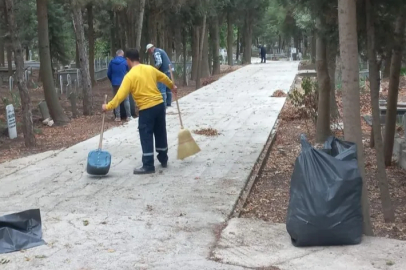Karacabey'de mezarlıklara özenli bakım