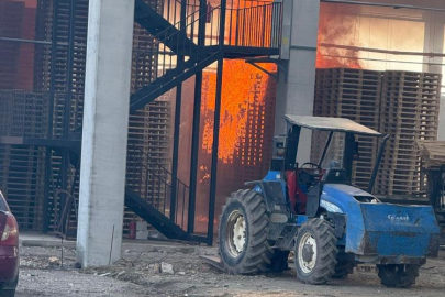 Bursa’da palet fabrikası alevlere teslim oldu
