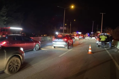 Bursa'da feci kaza: Bariyere çarpıp takla attı, 2 yaralı