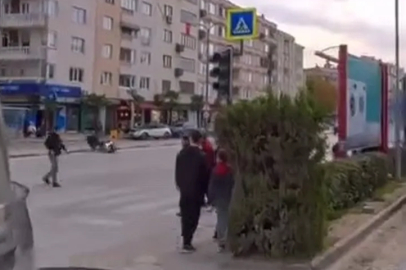 İnegöl’de motosiklet kazası kask kamerasına anbean yansıdı