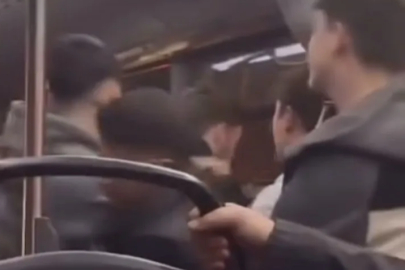 Bursa’da otobüste yumruk yumruğa kavga