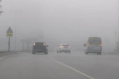 İnegöl'de görüş mesafesi 10 metreye kadar düştü