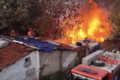 Bursa'da müstakil evin bahçesinde çıkan yangın korkuttu