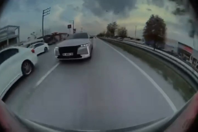 Bursa'da tehlikeli makas kamerada