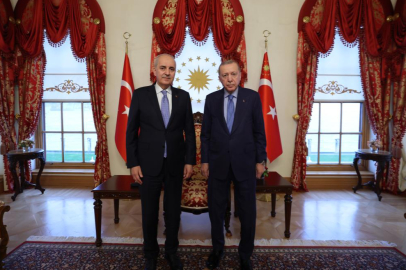 Cumhurbaşkanı Erdoğan, TBMM Başkanı Numan Kurtulmuş’u kabul etti