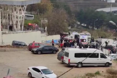 Bursa'da  pazar alanında korkutan anlar