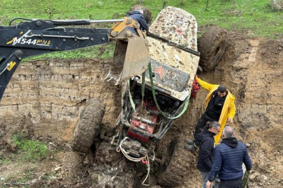 Bursa'da off-road yarışında korku dolu anlar...
