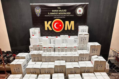 Bursa'da bin 200 litre etil alkol ele geçirildi