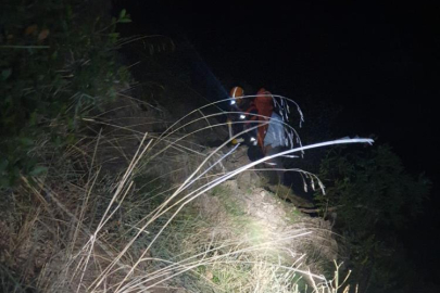 Bursa'da ormanlık alanda mahsur kalan bir kişi kurtarıldı