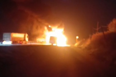 Bursa'da servis otobüsü alevlere teslim oldu