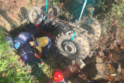 Bursa'da traktör altında can pazarı