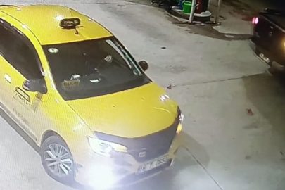 Bursa'da  gasbedilen taksinin yeni görüntüleri ortaya çıktı