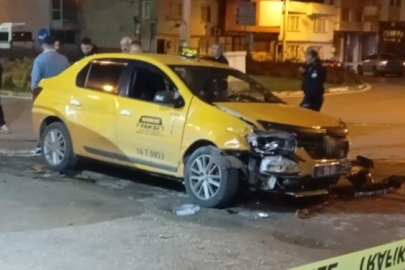 Bursa'da gasp edilen ticari taksi yarım saatlik kovalamacayla durduruldu