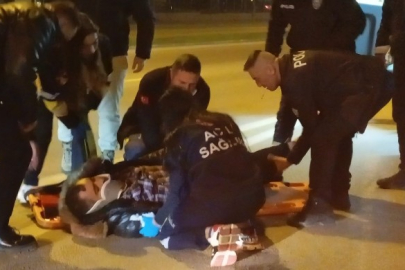 Bursa'da karşıya geçen yayaya otomobil çarptı