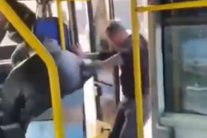 Nilüfer’de otobüsü satırla bastı