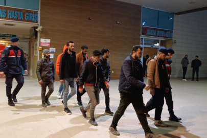 İnegöl'de 8 kaçak göçmen yakalandı