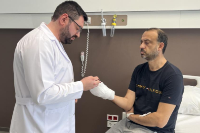 Kopan parmağını buz poşetine koyup Bursa'ya geldi