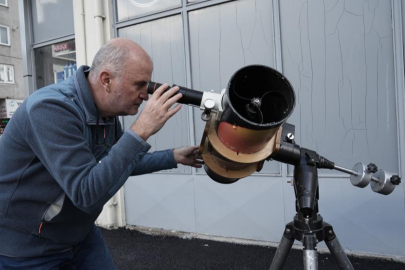 Bursa'da güneşin 1 yıllık ufuk yolculuğu tek karede görüntülendi