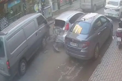 Bursa'da korku dolu anlar güvenlik kameralarına yansıdı