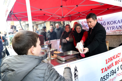 Başkan Aydın’dan lokma ikramı