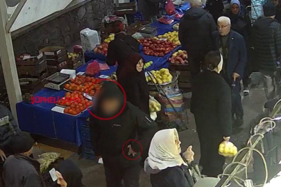 Bursa'da  kaşla göz arasında hırsızlık yaptı