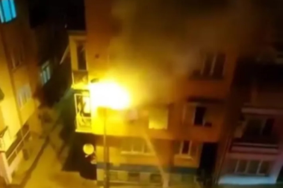 Bursa'da evin balkonunda çıkan yangın paniğe neden oldu